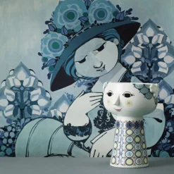 Eva vase 18,5 cm blå