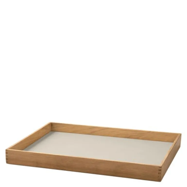 Even teak brett medium 28x36 cm nupo oyster white