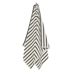 Everyday stripe håndkle 50x90 cm antrasitt