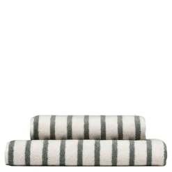 Everyday stripe håndkle 70x140 cm nordisk grønn