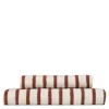 Everyday stripe håndkle 70x140 cm terracotta
