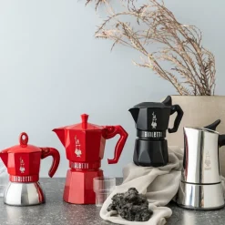 Exclusive espressokanne 3 kopper 13 cl rød