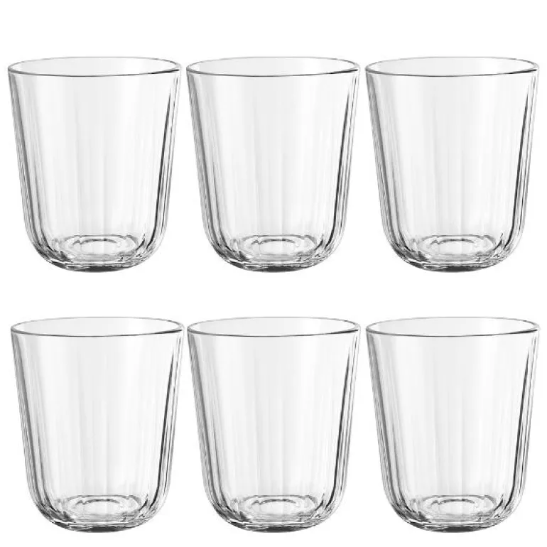 Facet drikkeglass 27 cl 6 stk