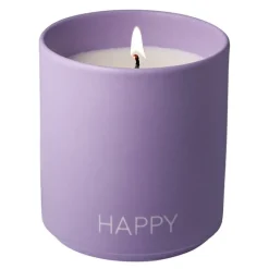Favourite duftlys HAPPY 8x8,7 cm lilla