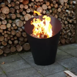 Fire pot ildsted 45 cm svart