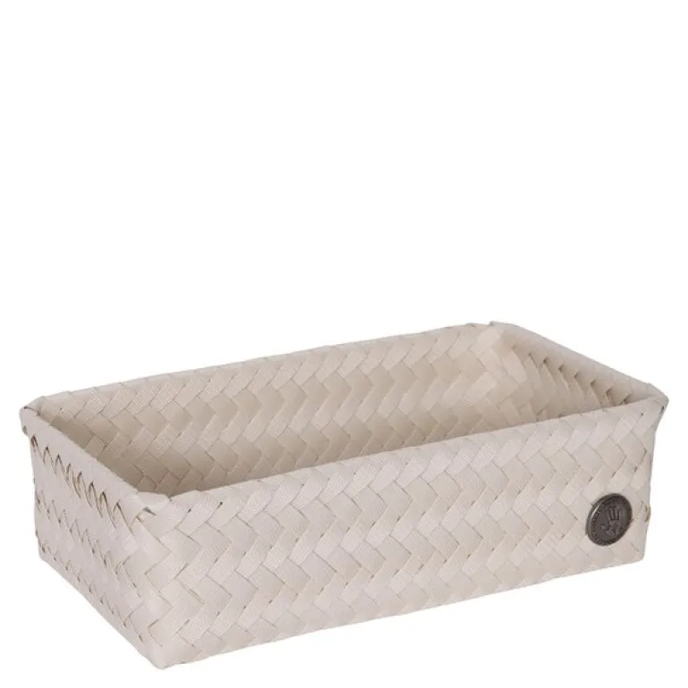 Fit Double Tiny oppbevaringskurv 24x12x7 cm champagne
