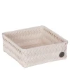 Fit Square oppbevaringskurv 18x18x7 cm champagne