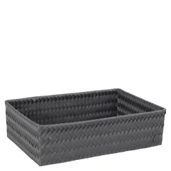 Fit stor oppbevaringskurv 36x24x10 cm dark grey