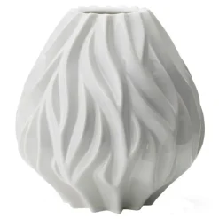 Flame vase 23 cm hvit