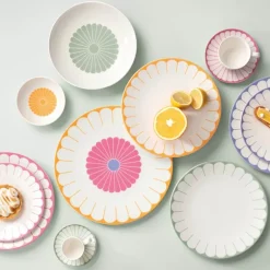 Fleur cassis frokosttallerken/desserttallerken 21 cm rosa
