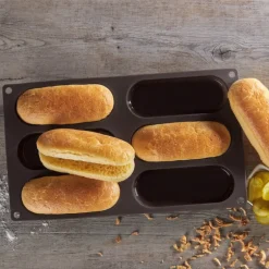 Flexiform Hotdog Buns bakeform til 6 stk pølsebrød