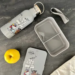 Flåklypa drikkeflaske 500 ml Retro grå