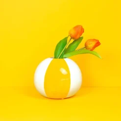 Floats vase 14 cm Beachball gul