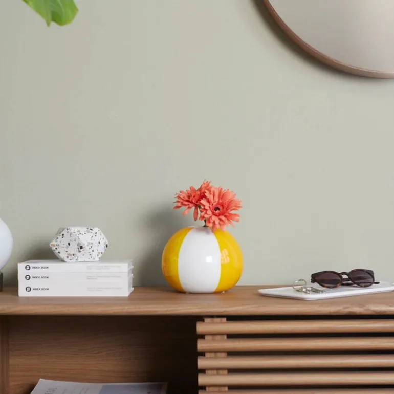 Floats vase 14 cm Beachball gul