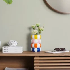 Floats vase 20 cm multi