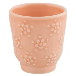 Flora kaffekopp 10 cl rosa
