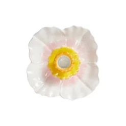 Flora lysestake 12,5 cm beige/rosa