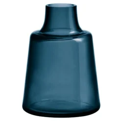 Flora vase kort 24 cm mørkeblå