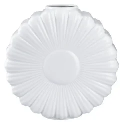 Flower vase prestekrage 21 cm hvit