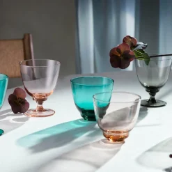 Flow glass med stett 35 cl smoke