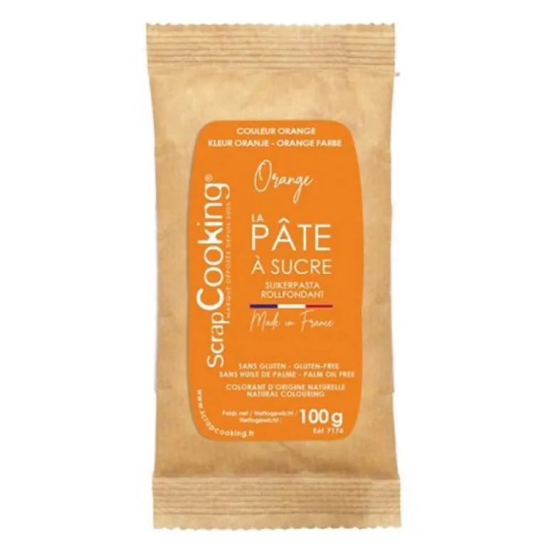 Fondant 100 g oransje