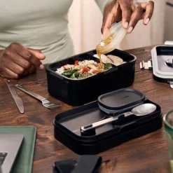 Fresh & Save Bento matboks 2 deler 20,7x12,3 cm svart