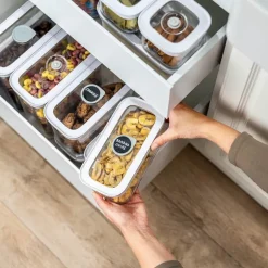 Fresh & Save Cube rektangulær oppbevaringsboks med vakuumlokk 0,7L