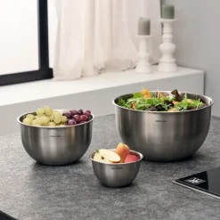 Fresh & Save skålsett 3 deler rustfritt stål