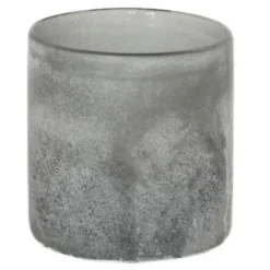 Frost lyslykt 9x9 cm grey