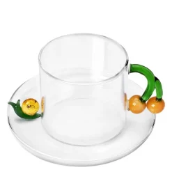 Fruits & Flowers tekopp med skål 30 cl snegl