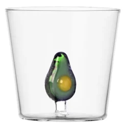 Fruits & Flowers vannglass 35 cl avokado