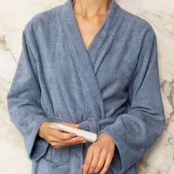 Gaia badekåpe S/M denimblå