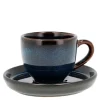 Gastro espressokopp m/skål 7 cl Mørkblå/Svart