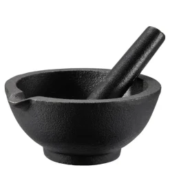 Gilly støpejernsmortel 13 cm svart