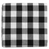 Gingham sengeteppe 260x260 cm svart/hvit