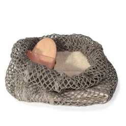 Gjenbrukbar nettpose stor 40x30 cm clay