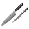 G10 knivsett 2 deler kokkekniv + universalkniv