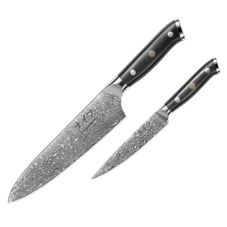 G10 knivsett 2 deler kokkekniv + universalkniv