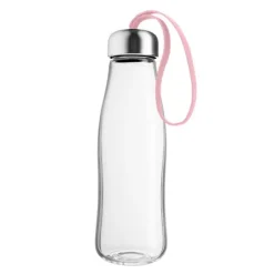 Glassdrikkeflaske 0,5L rose quartz