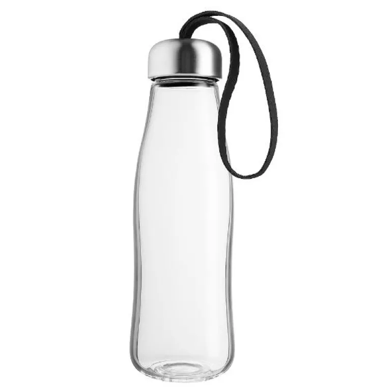 Glassdrikkeflaske 0,5L svart