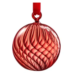Glasskule 6 cm rød