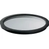 Glasslokk 24 cm klar/svart