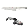 Global Ni kokkekniv oriental med våtsliper 20 cm