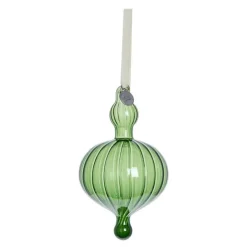 Glosille ornament 14,5 cm grønn