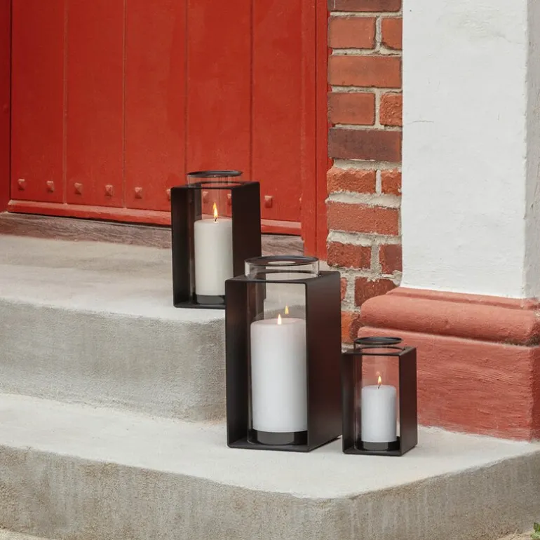 Glow lyslykt 18 cm svart