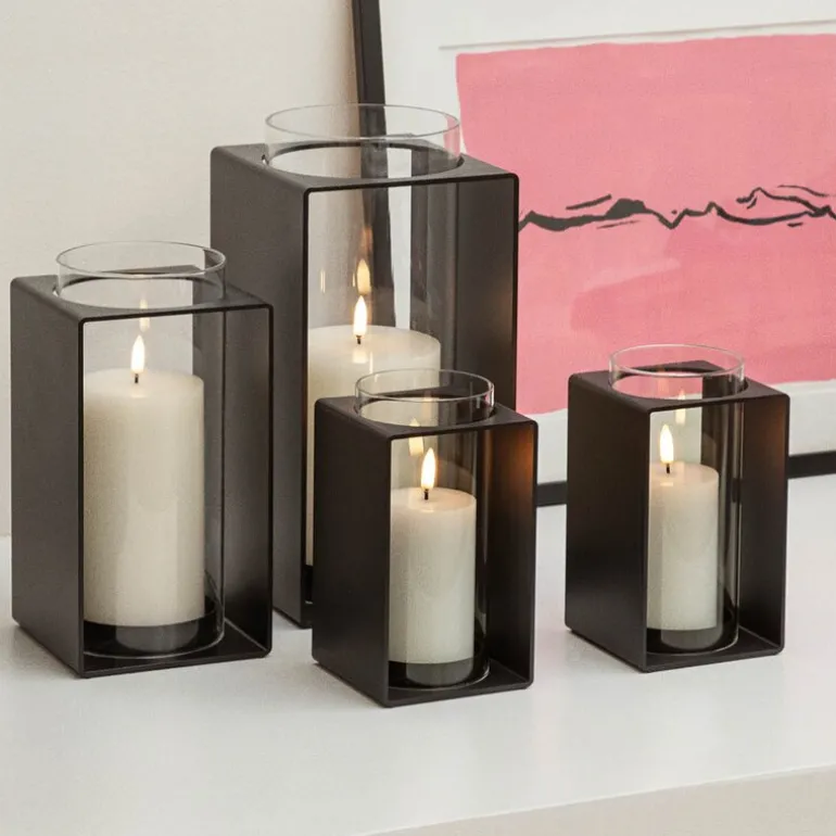 Glow lyslykt 30 cm svart