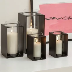 Glow lyslykt 23,5 cm svart