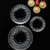 Goat tallerken i glass 24 cm klar