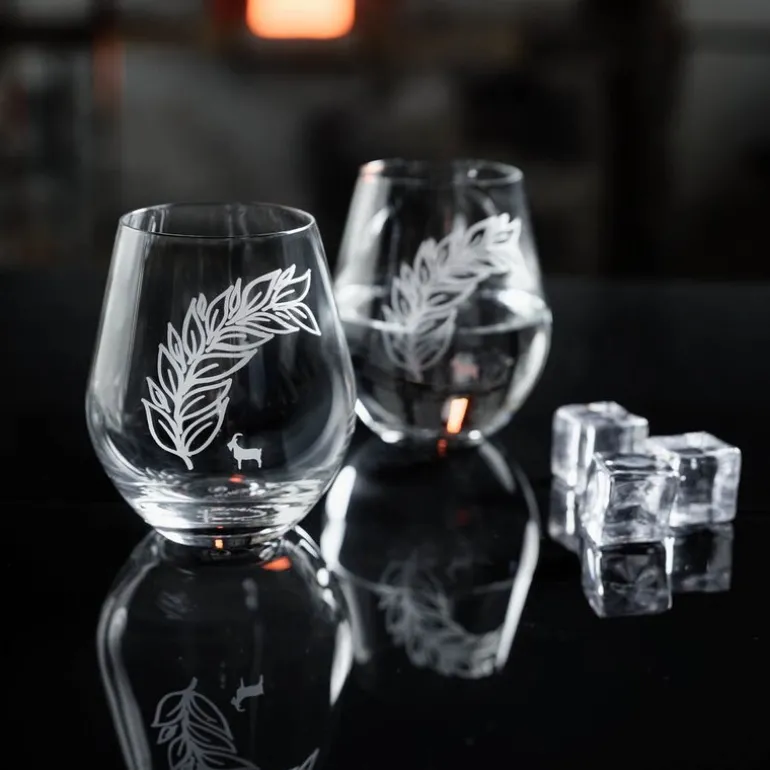 Goat vannglass/telysholder 42 cl klar