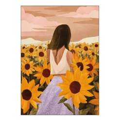 Goed Blauw poster 30x40 cm sunflower evenings